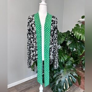 🛍️ CATO  slightly sheer open Top / ties bottom Size Large excellent condition